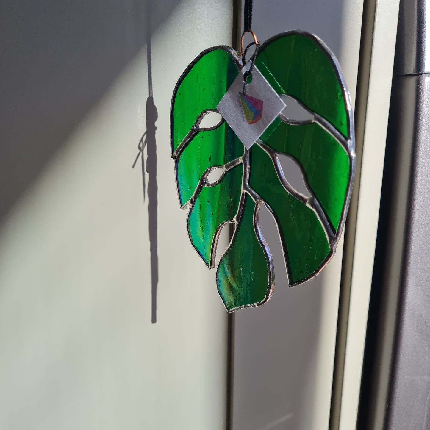 Stained Glass monstera leaf
