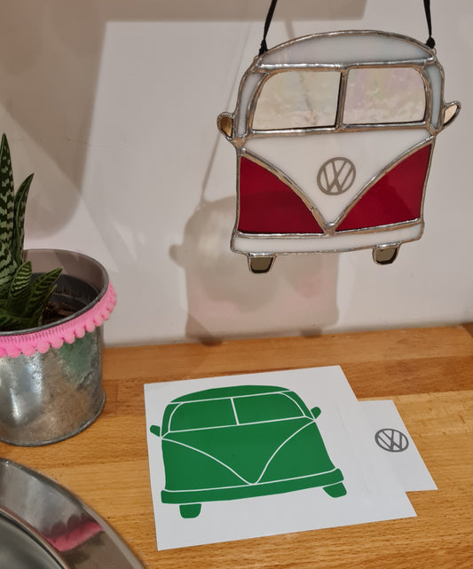 Pre-Cut Vinyl VW Van Pattern